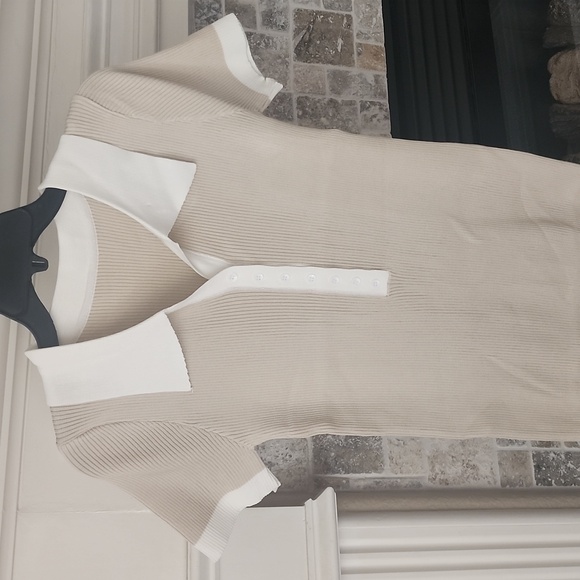 Knit button down polo dress - Picture 4 of 12